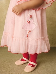 Maputlang Rosas - Cath Kidston Short Sleeve Mesh Dress (3mths-7yrs) - Larawan 4 ng 10