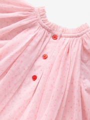 Maputlang Rosas - Cath Kidston Short Sleeve Mesh Dress (3mths-7yrs) - Larawan 9 ng 10
