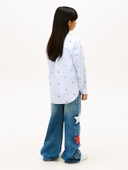 Tommy Hilfiger Regular Fit Stripe Star Flag Embroidery Shirt - Imaginea 3 din 5