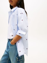 Tommy Hilfiger Regular Fit Stripe Star Flag Embroidery Shirt - Imaginea 4 din 5