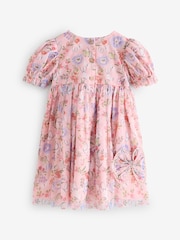 Ροζ Floral - Φόρεμα κορσάζ Κοντομάνικο Cath Kidston (3μήνας-7έτη) - Εικόνα 2 από 6