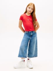 Rot - Tommy Hilfiger Extra Slim Star Flag T-Shirt - Bild 2 von 4