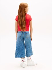 Rot - Tommy Hilfiger Extra Slim Star Flag T-Shirt - Bild 3 von 4