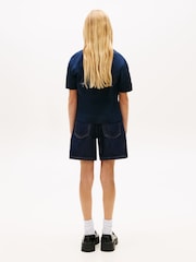 Tommy Hilfiger Blue Logo Jersey Crew Neck T-Shirt - Image 3 of 5