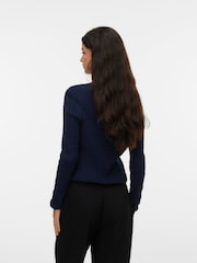 Noir - VERO MODA Belted Barrel Leg Ankle Length Trousers - Image 3 de 6