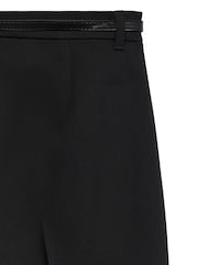 Noir - VERO MODA Belted Barrel Leg Ankle Length Trousers - Image 6 de 6