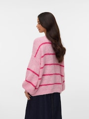 VERO MODA Pink Long Sleeve Open Cardigan - Image 4 of 5
