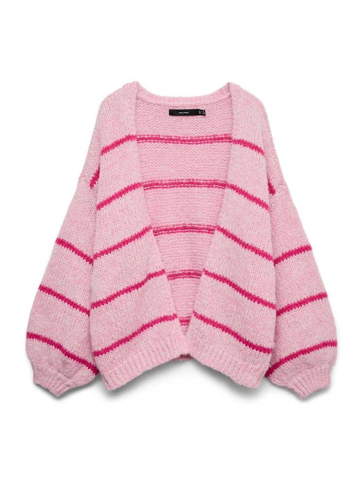 VERO MODA Pink Long Sleeve Open Cardigan - Image 5 of 5