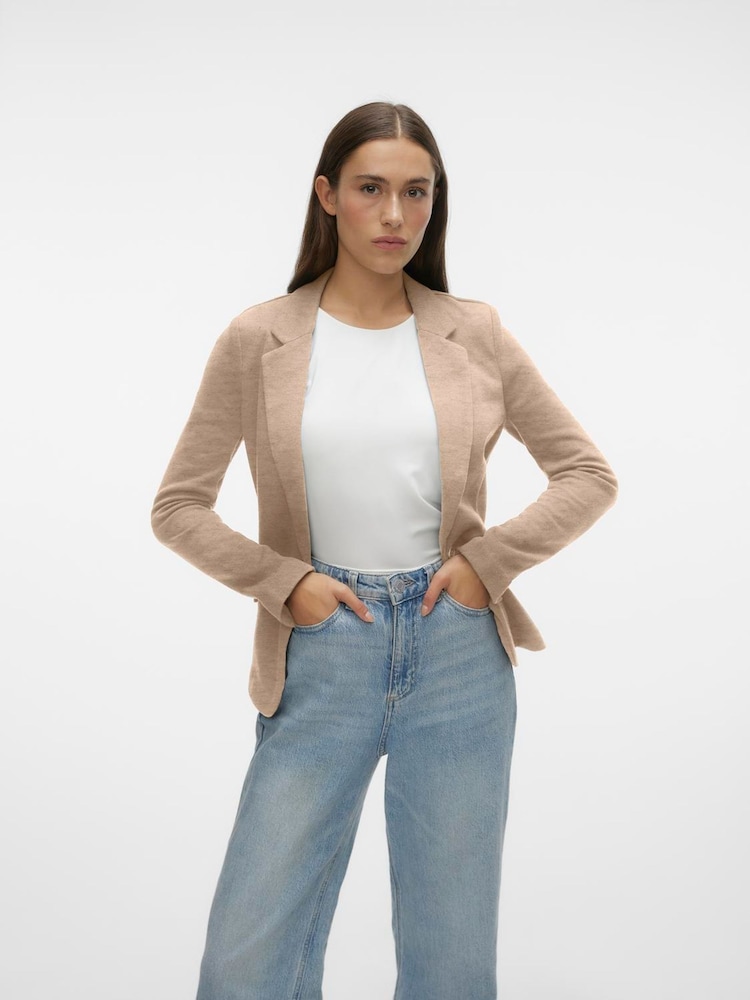 VERO MODA Natural Fitted Blazer - Image 1 of 4