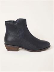 FatFace Farleigh Black Leather Shoe Boots - Image 1 of 3