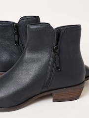FatFace Farleigh Black Leather Shoe Boots - Image 3 of 3