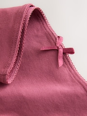 Berry Pink Thong Cotton Rich Knickers 5 Pack - Image 10 of 10