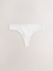 Berry Pink Thong Cotton Rich Knickers 5 Pack - Image 6 of 8