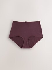 Rosa ciruela - Pack de 5 braguitas con alto contenido de algodón - Imagen 4 de 8