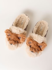 FatFace Novelty Orange Fox Mule Slippers - Image 4 of 5