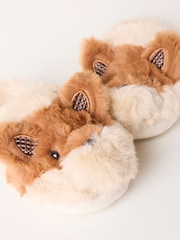 FatFace Novelty Orange Fox Mule Slippers - Image 5 of 5