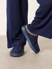 FatFace Lyra Navy Mule Slippers - Image 2 of 5