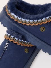 FatFace Lyra Navy Mule Slippers - Image 4 of 5