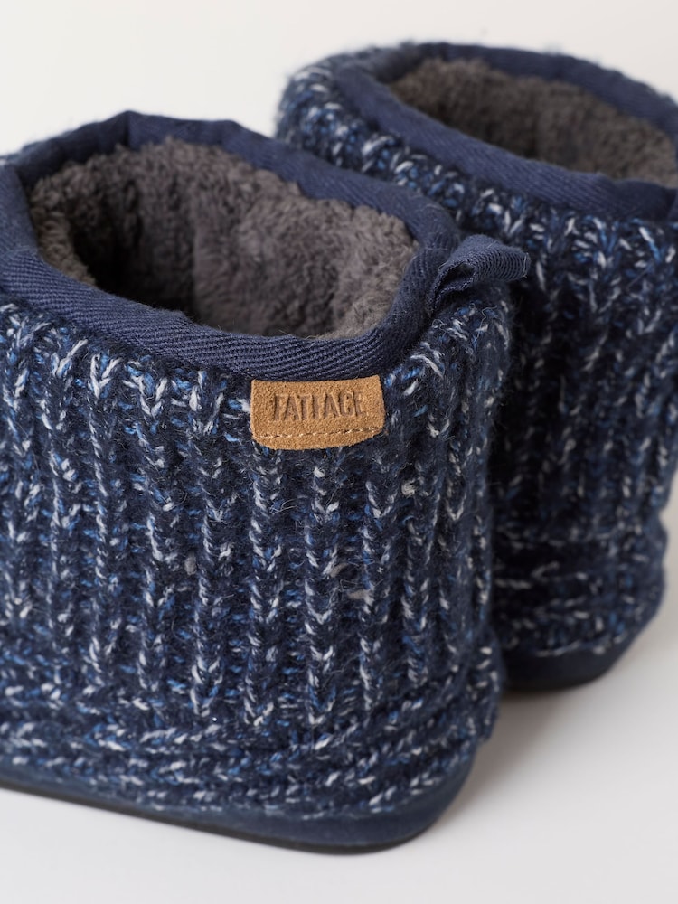FatFace Matthew Navy Knitted Boot Slipper - Image 3 of 3 FatFace Matthew Navy Knitted Boot Slipper - Image 3 of 3