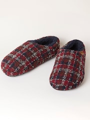 FatFace Arthur Red Checkered Mule Slipper - Image 2 of 3