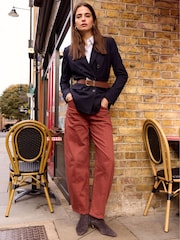 Baukjen Red Wyatt Stretch Denim Barrel Jeans - Image 1 of 5