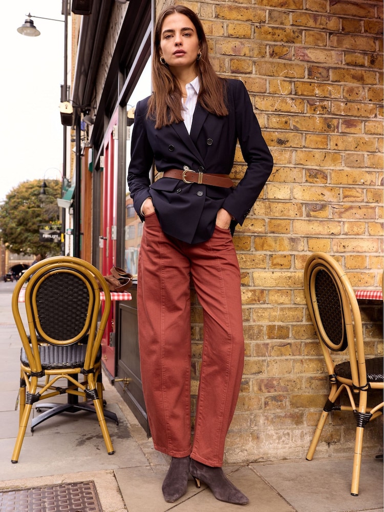 Baukjen Red Wyatt Stretch Denim Barrel Jeans - Image 1 of 5