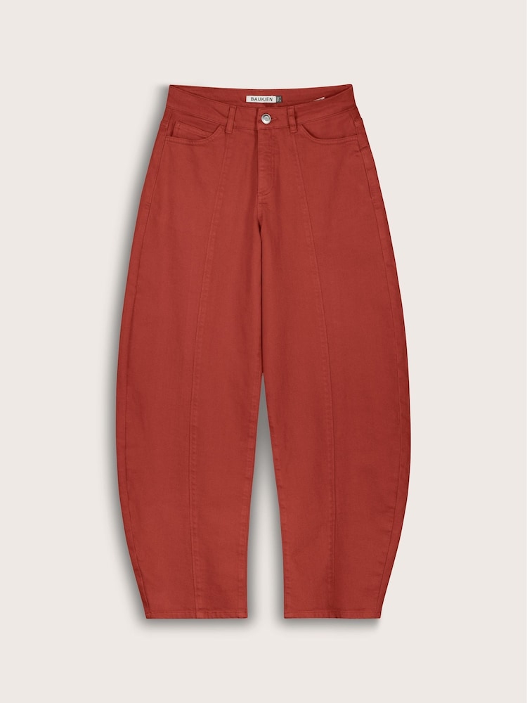 Baukjen Red Wyatt Stretch Denim Barrel Jeans - Image 5 of 5