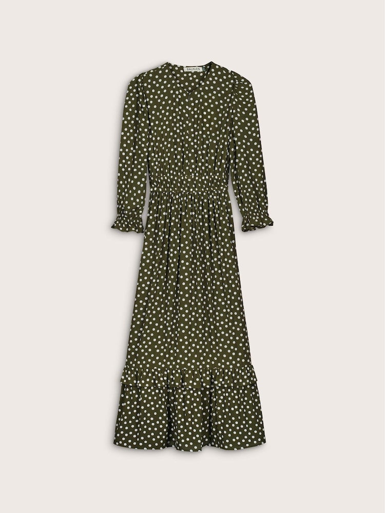 Baukjen Green Christine Printed Midi Dress - Image 5 of 5