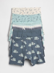 Gap Blue Stretch Cotton Boxer Briefs 5-Pack (2-mths) - Image 1 of 1