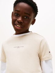 Tommy Hilfiger Brown Essential Top & Short Set - Image 2 of 6