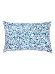 Land & Shore Blue or Red Quintin Stripe Cotton Pillowcases Pair - Image 2 of 4