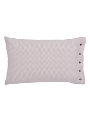 Bedeck of Belfast Pink or Grey Katara 200 Thread Count Cotton Pillowcase Pair - Image 4 of 5