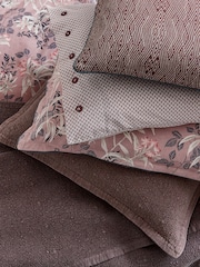 Bedeck of Belfast Pink or Grey Katara 200 Thread Count Cotton Pillowcase Pair - Image 5 of 5