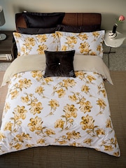 Ted Baker Ochre Midnight Garden 200 TC Cotton Sateen Duvet Set - Image 1 of 5