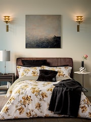 Ted Baker Ochre Midnight Garden 200 TC Cotton Sateen Duvet Set - Image 2 of 5