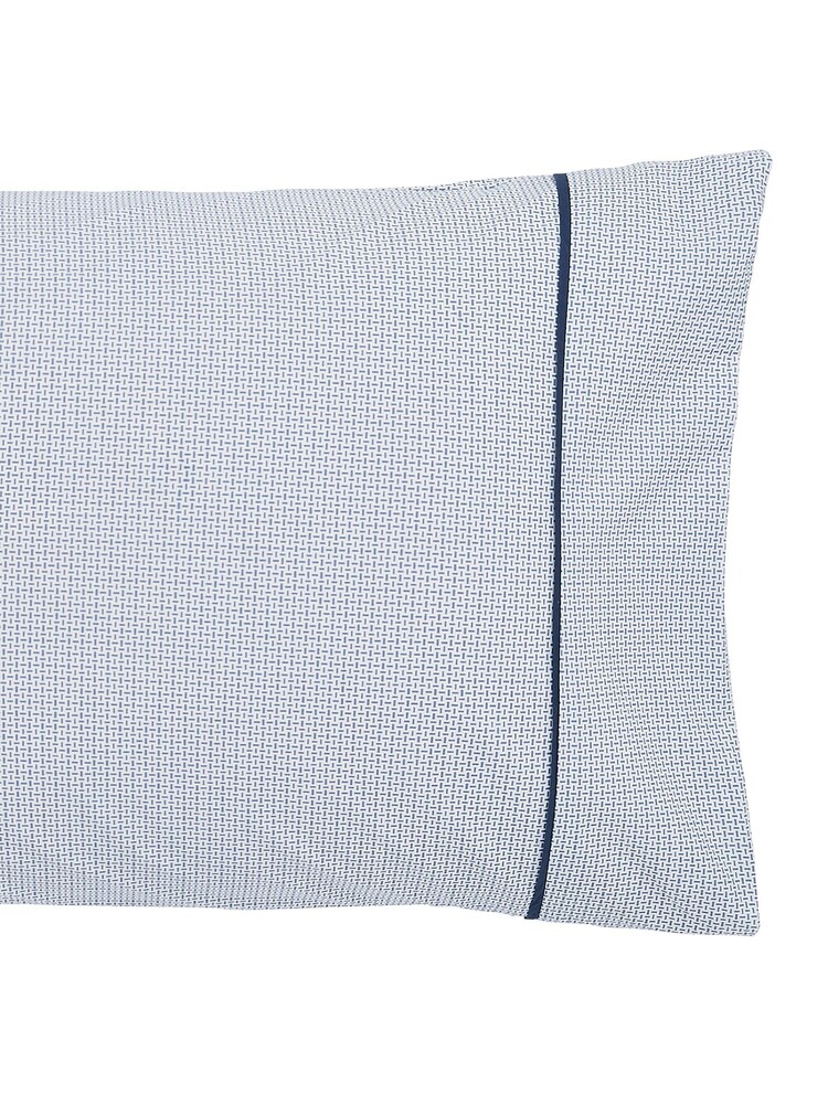 Bedeck of Belfast Indigo Kayah 200 Thread Count Cotton Pillowcase Pair - Image 5 of 5