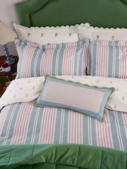 Joules Multi Come Rain Or Shine Stripe 180 TC 100% Cotton Duvet Set - Image 2 of 5