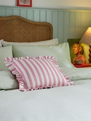 Helena Springfield Green Gingham Cotton Duvet Set - Image 3 of 5
