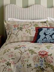 Sanderson Rose and Sage Hykenham 200 TC Cotton Sateen Duvet Set - Image 3 of 5