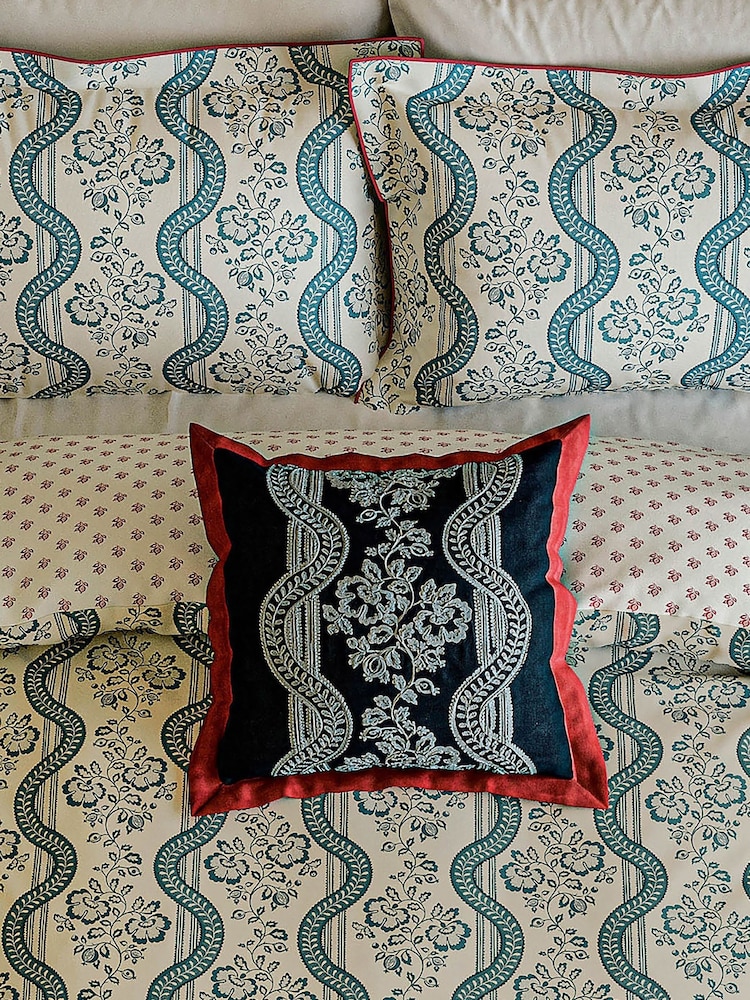 Sanderson Indigo Aubrey Cushion - Image 1 of 4