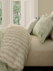 V&A Green Lerena Cotton Duvet Set - Image 3 of 5