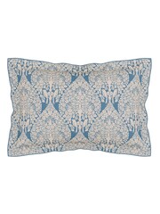 V&A Blue Lerena Cotton Duvet Set - Image 5 of 5