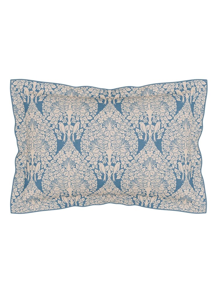 V&A Blue Lerena Cotton Duvet Set - Image 5 of 5