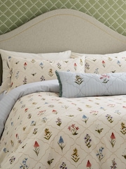Sanderson Cream Spring Meadow 180 TC Cotton Duvet Set - Image 2 of 5