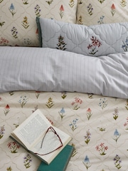 Sanderson Cream Spring Meadow 180 TC Cotton Duvet Set - Image 5 of 5