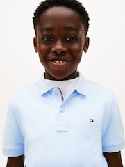 Tommy Hilfiger Blue Essential Regular Fit Signature Polo Shirt - Image 4 of 5