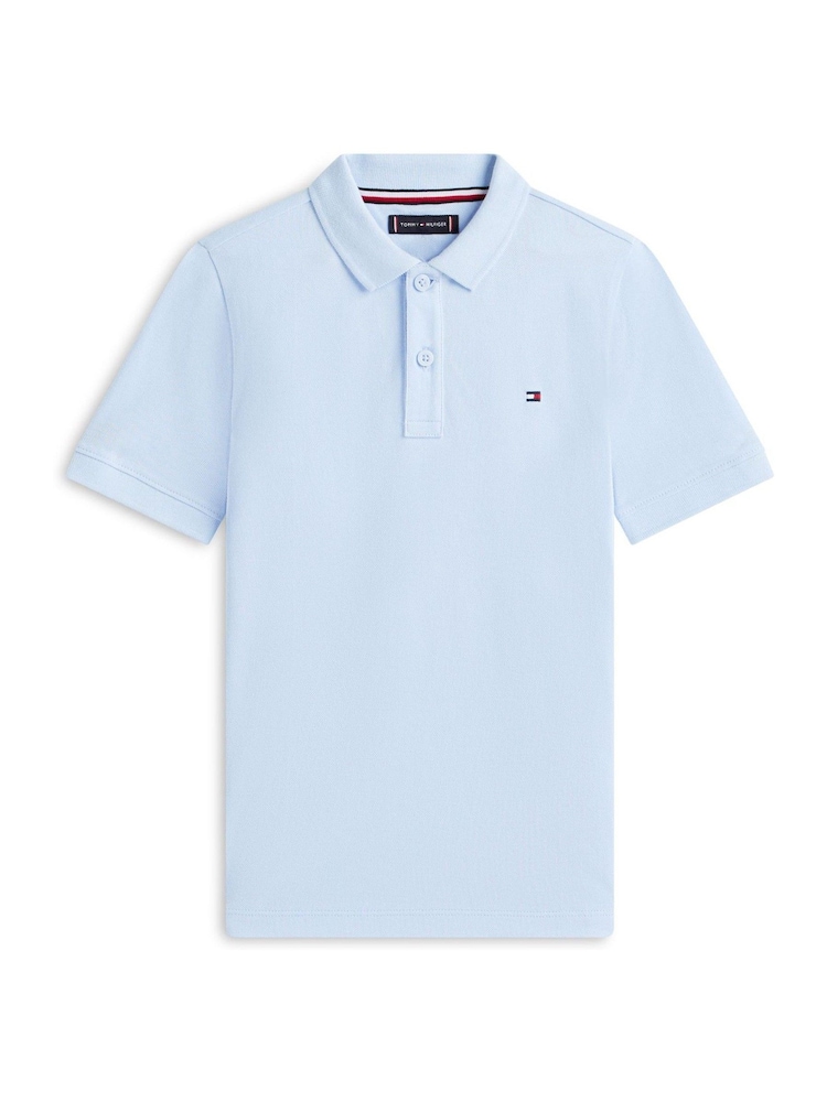 Tommy Hilfiger Blue Essential Regular Fit Signature Polo Shirt - Image 5 of 5