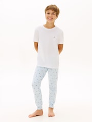 Tommy Hilfiger Black Signature Crew Neck Lounge T-Shirts 2 Pack - Image 6 of 6