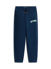Tommy Hilfiger Blue Logo Embroidery Terry Joggers - Image 5 of 5
