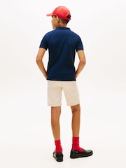 Tommy Hilfiger Blue Mini Colourblock Polo Shirt - Image 3 of 5